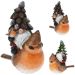 Gnome On Robin Figurine 15cm