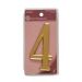 Gold Effect Numeral 4 - 75mm