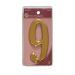 Gold Effect Numeral 9 - 75mm