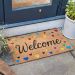 Hearty Welcome Coir Door Mat 45x75cm – Outdoor & Indoor Entrance Mat
