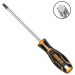 INGCO 5.0mm x 100mm T10 Torx Screwdriver | Swivel Cap, Ergonomic TPR/PP Handle