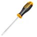 INGCO 5.0mm x 100mm Pozi 1 Screwdriver | Magnetic Tip, Chrome Plated, Ergonomic Colour-Coded Handle