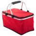 Foldable Thermal Picnic Basket – Red Insulated Cooler Basket