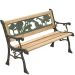 Redwood Kids Wooden Garden Bench with Cast Iron Legs – Decorative Animal Design