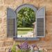 Louvre Home & Garden Mirror Slate | Shutter Style Decorative Wall Mirror