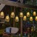 Lumina Solar String Lights | Warm White Rattan-Inspired Outdoor Lighting - Set of 10
