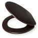 Mahogany MDF Toilet Seat with Stainless Steel Hinge