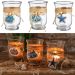 Maritime Glass Lantern 15cm - 3 Pack I Nautical Candle Holder