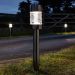 Martello Nickel 10 Lumen Solar Stake Light – Removable Glass Lantern