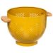 Metal Colander 20cm - Mustard yellow