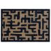 My Mat Indoor Pattern Abstract Maze 50 x 75 cm | Washable Non-Slip Doormat
