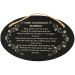 Irish Good Luck Blessing Natural Slate Oval – Celtic Hanging Plaque I 4.4” x 7”