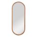 Oval Wooden Mirror - 35x90cm
