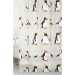 Penguin PEVA Shower Curtain 180x180cm Waterproof Bathroom Curtain