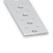 Galvanised Cold-Pressed Steel Perforated Flat Strip - 40mm x 2mm x 1m