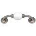 D Handle Pewter White Ceramic Insert