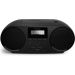 Philips All-in-One CD/FM Radio Player | Bluetooth Boombox with USB, Audio In & Headphone Socket