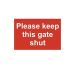 Please Shut The Gate (