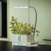 Plant Grow Lamp with 2 Pots – White Indoor Gardening Light for Healthy Plant Growth