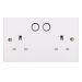 Powermaster 2 Gang Smart Wifi Socket