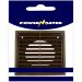 Powermaster 5 Inch Brown Fixed Louvre Vent – Weatherproof Static Air Vent Cover for Wall or Duct Ventilation
