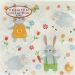 Premium 3-Ply Napkins – Cute Bunnies Design I 20-Pack I 33x33cm