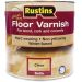 Rustins Quick Drying Floor Varnish Clear Satin 1L