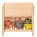 Raised Garden Bed with Storage Compartment for Balcony and Garden FSC Certified Pinewood, Easy to Maintain, Ideal for Small Gardens