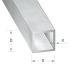 Raw Aluminium Square Tube - 16mm x 16mm x 1.5mm x 1m