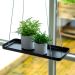 Rectangular Window Hanging Tray Small Black I 38cm