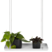 Window Hanging Tray Small White Rectangular Plant Shelf