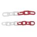 Red-White Plastic Chain 8 x 50mm  - Per Metre