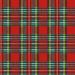 Red and Green Tartan Oil Cloth – Heavy Quality I 1.4m Width - Price Per Metre