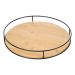 Rotating Bamboo Platter 35cm | Lazy Susan with Black Frame