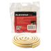 Rubber Seal Draught Excluder Tape P Type - White 5m