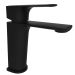 Rubineta Modena-18 Matt Black Bathroom Mixer Tap with Neoperl Slim Air Aerator and RubiCoat Finish