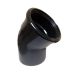 Black 45° Soil Bend - 110mm