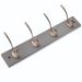 Salisbury 4 Hook Grey & Satin Nickel Coat Rack – Elegant & Practical Wall-Mounted Storage