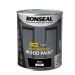 Ronseal 10 Year Weatherproof Wood Paint - Black Gloss 750ml