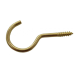 EB Brass Plated unshouldered Cup Hooks - 50mm