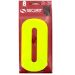 Securit Hi Vis Self Adhesive Wheelie Bin Number 0 I 160mm Large House Number Sticker