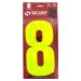 Securit Hi Vis Self Adhesive Wheelie Bin Numbers No 8