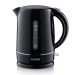 Severin 1.7L Electric Kettle Black 2200W – Cordless 360° Base