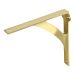 Shelf Bracket For Wood 149mm x 149mm x 16mm - Satin Brass
