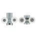 Shower Door Roller Set 25mm Nylon Wheels Upper & Lower