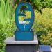 Azure Falls Cascade Solar Water Feature – Outdoor Garden Fountain