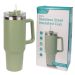 Stainless Steel Insulated 40Oz Cup With Straw - Sage