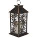 StarFlake Design Antique Lantern Battery Operated with Timer - 28cm