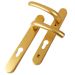 Stockholm 92mm Gold Lever Door Handle Set with Spindle and Fixings