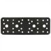 Black Flat Steel Plate 185 x 65mm